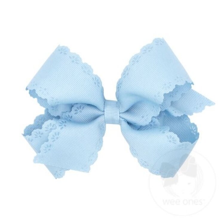 Wee Ones Eyelet Embossed Bow