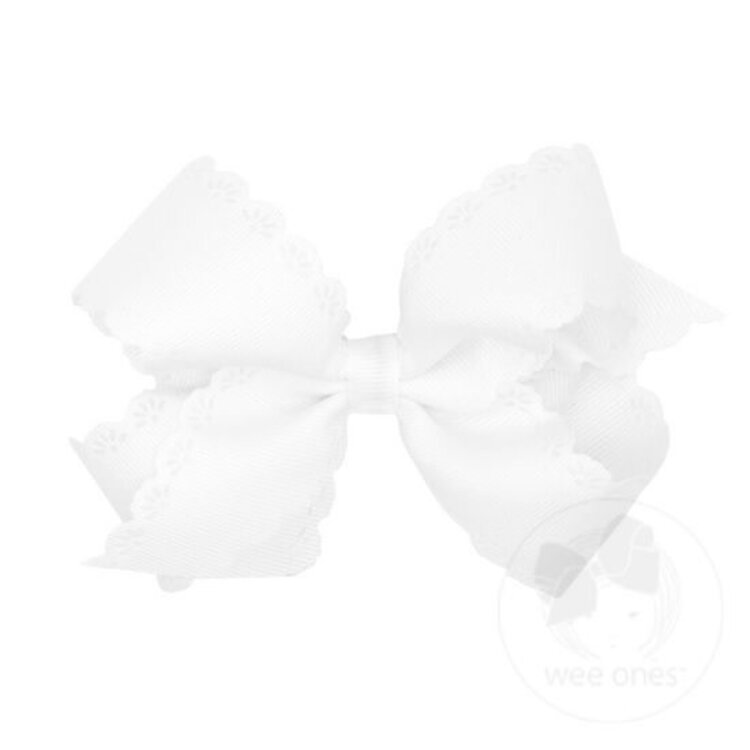 Wee Ones Eyelet Embossed Bow
