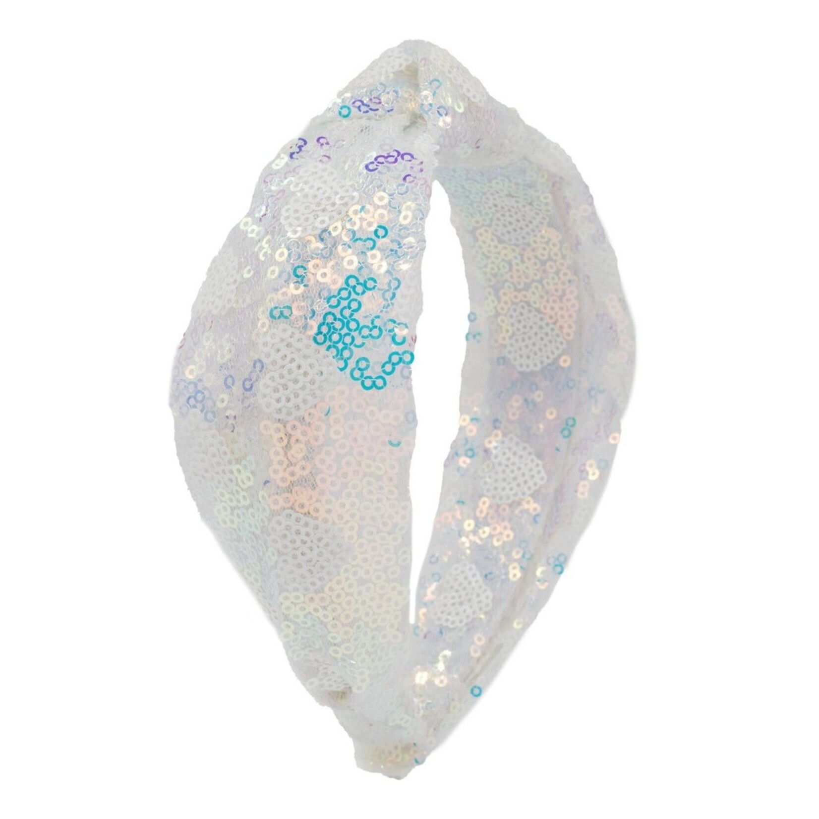 Bari Lynn Sequin Heart Knot Headband