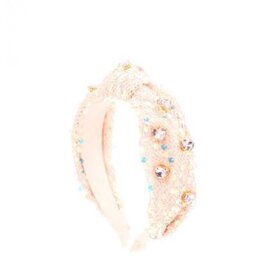 Bari Lynn Sequin Jewel Heart Headband