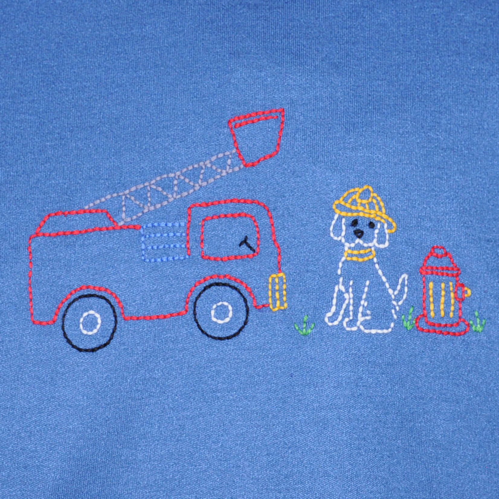 Remember Nguyen Royal Blue Dog w/Firetruck Shirt