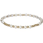 Bara Boheme Gold and Pearl Emma Bracelet 6.5"
