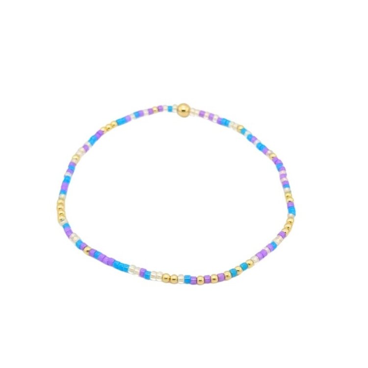 Bara Boheme Colorful Beaded Bracelet 6.5"