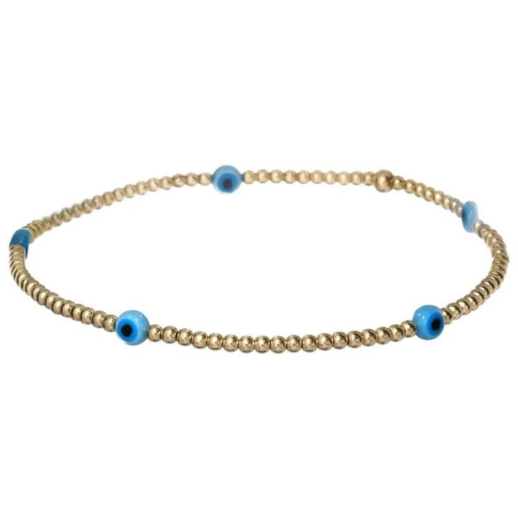 Opal Isla Evil Eye Bracelet 6.5"