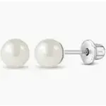 In Season Jewlery 5mm Freshwater Pearl SS Earrings