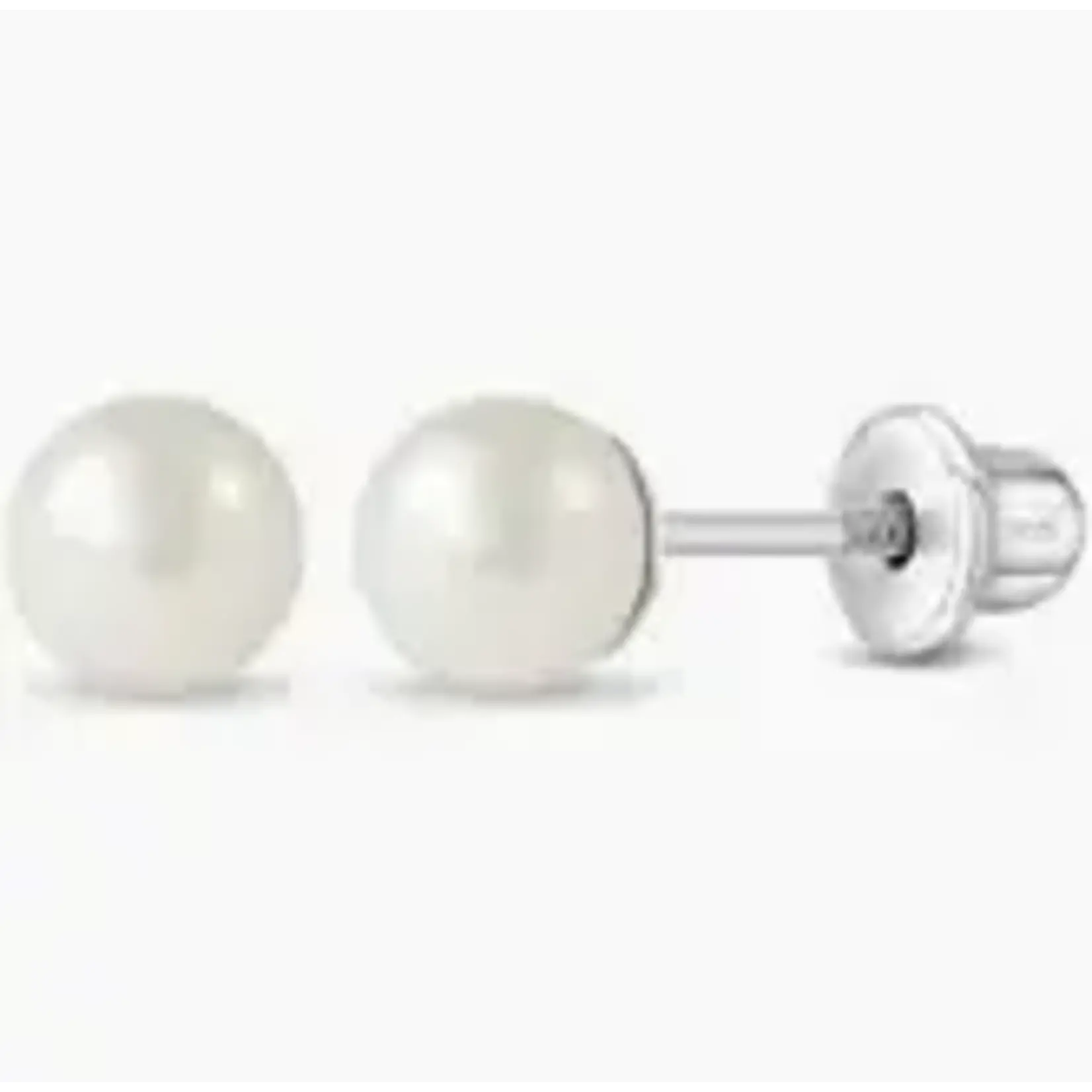 In Season Jewlery 5mm Freshwater Pearl SS Earrings