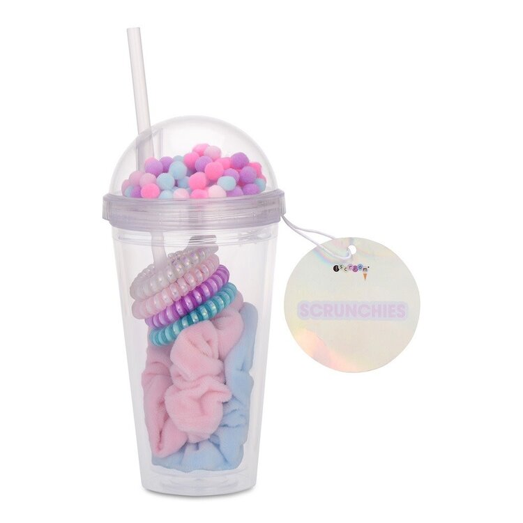 Iscream Winter Latte Scrunchie Set