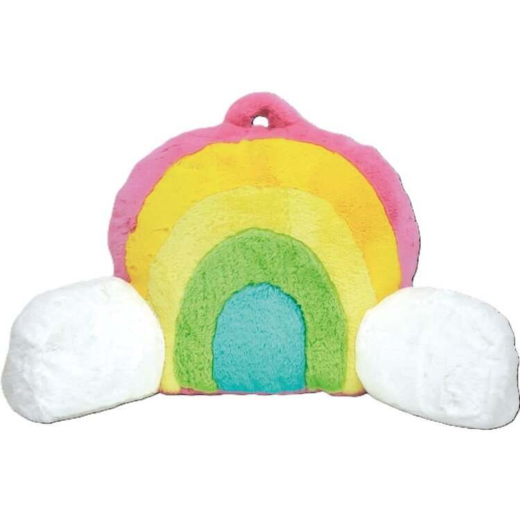 Iscream Rainbow Furry Lounge Pillow