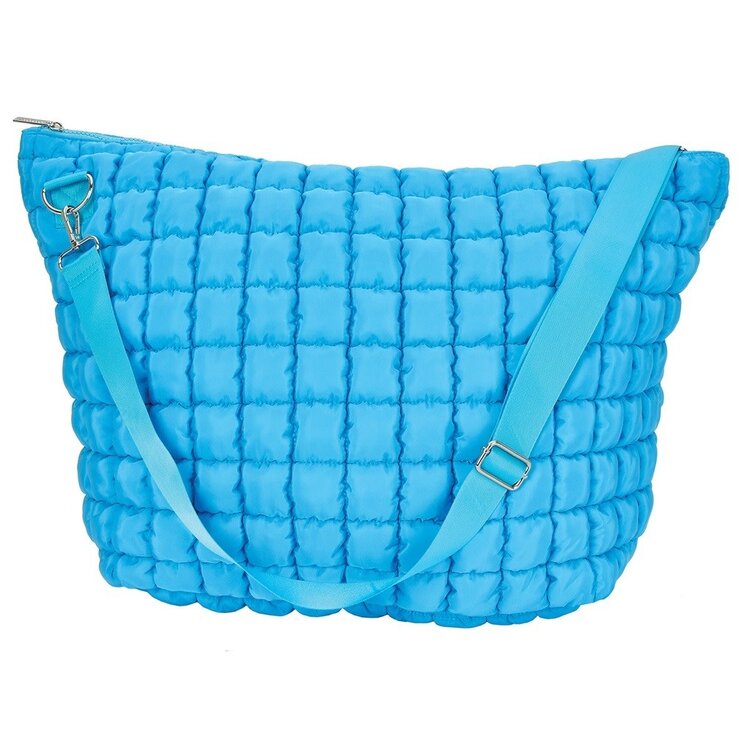 Iscream Bright Blue Puffy Weekender Bag