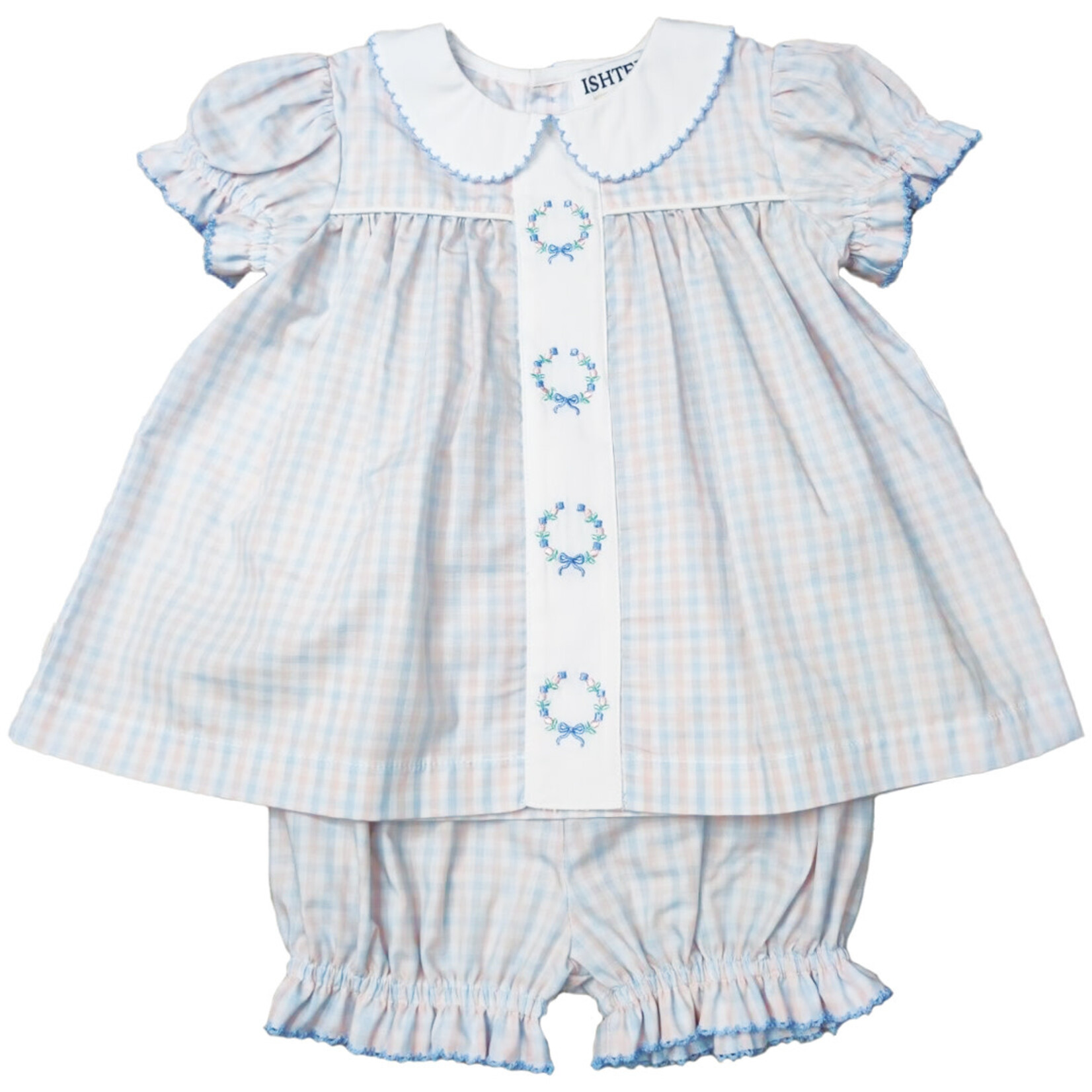 Ishtex Plaid Bloomer Set