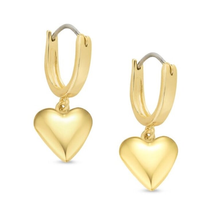 Lily Nily Gold Heart Dangle Earrings