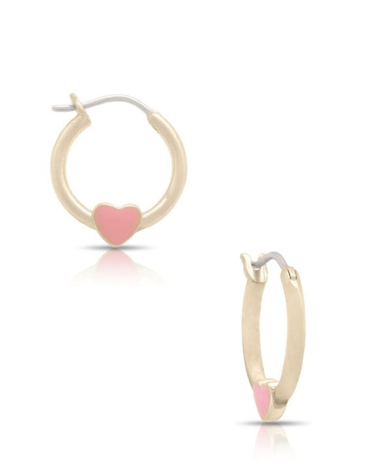 Lily Nily Heart Hoop Earrings