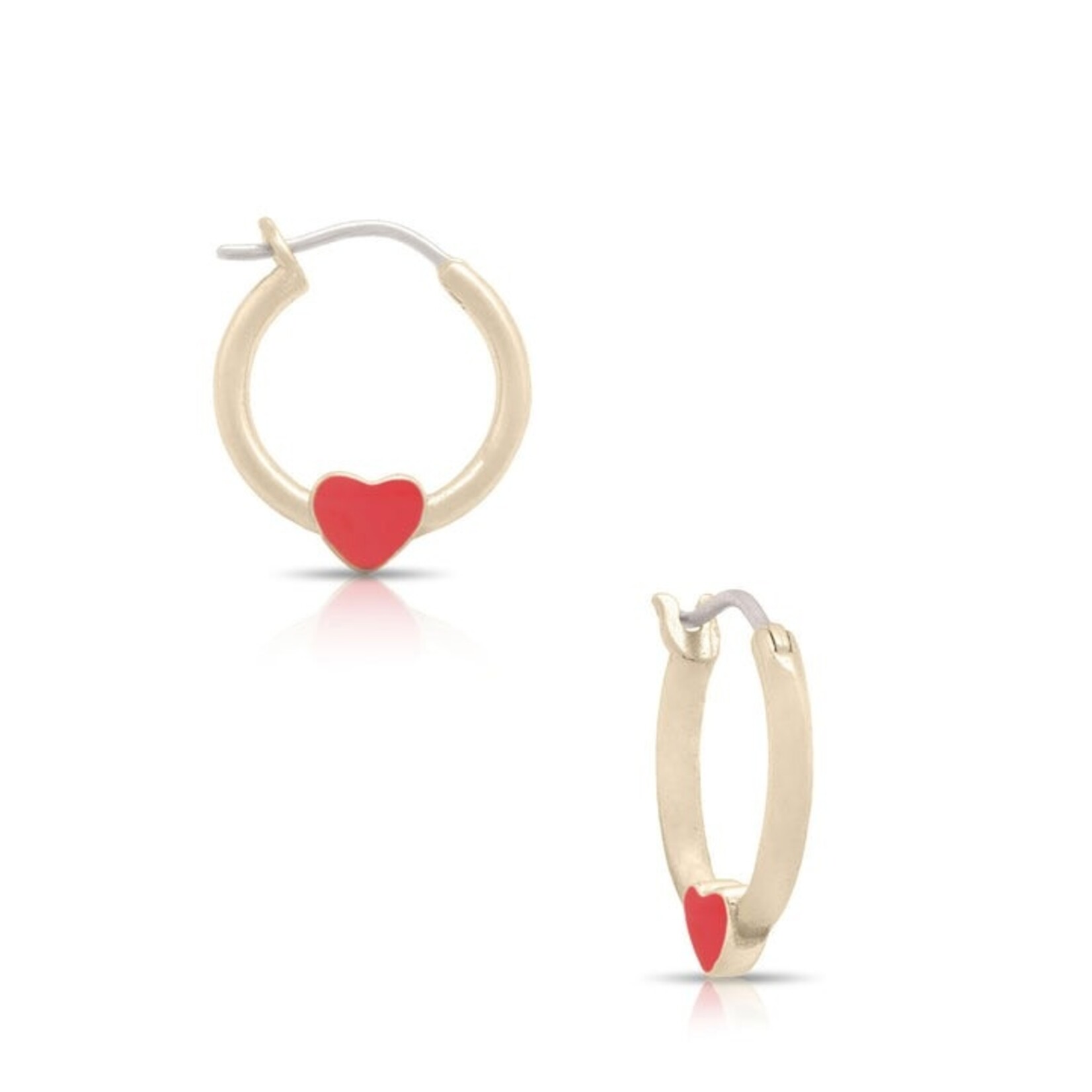 Lily Nily Heart Hoop Earrings