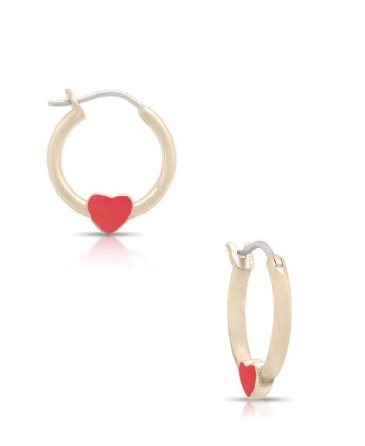 Lily Nily Heart Hoop Earrings