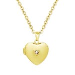 Lily Nily Heart Locket w/CZ