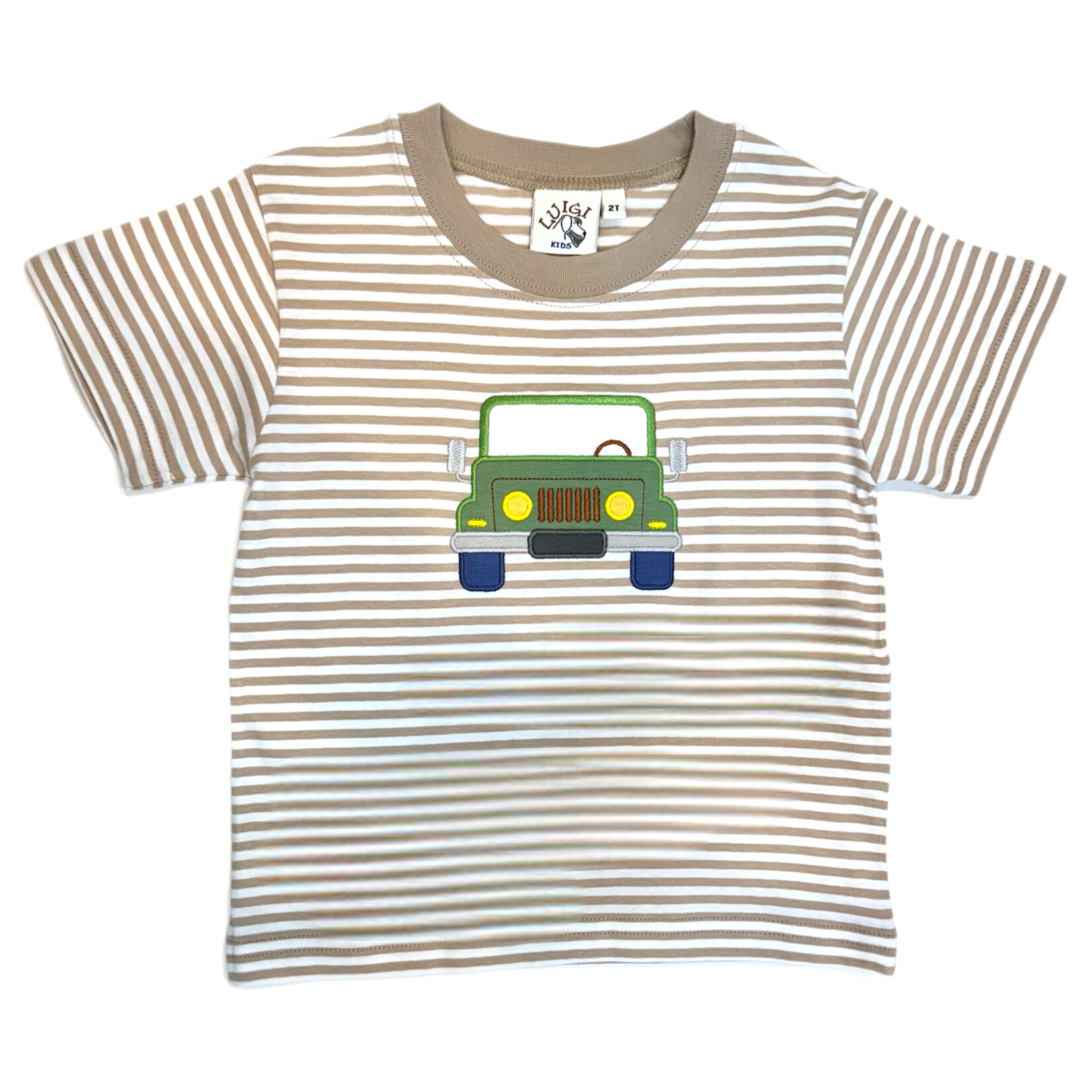 Luigi Kids Jeep Sand/White Stripe Shirt
