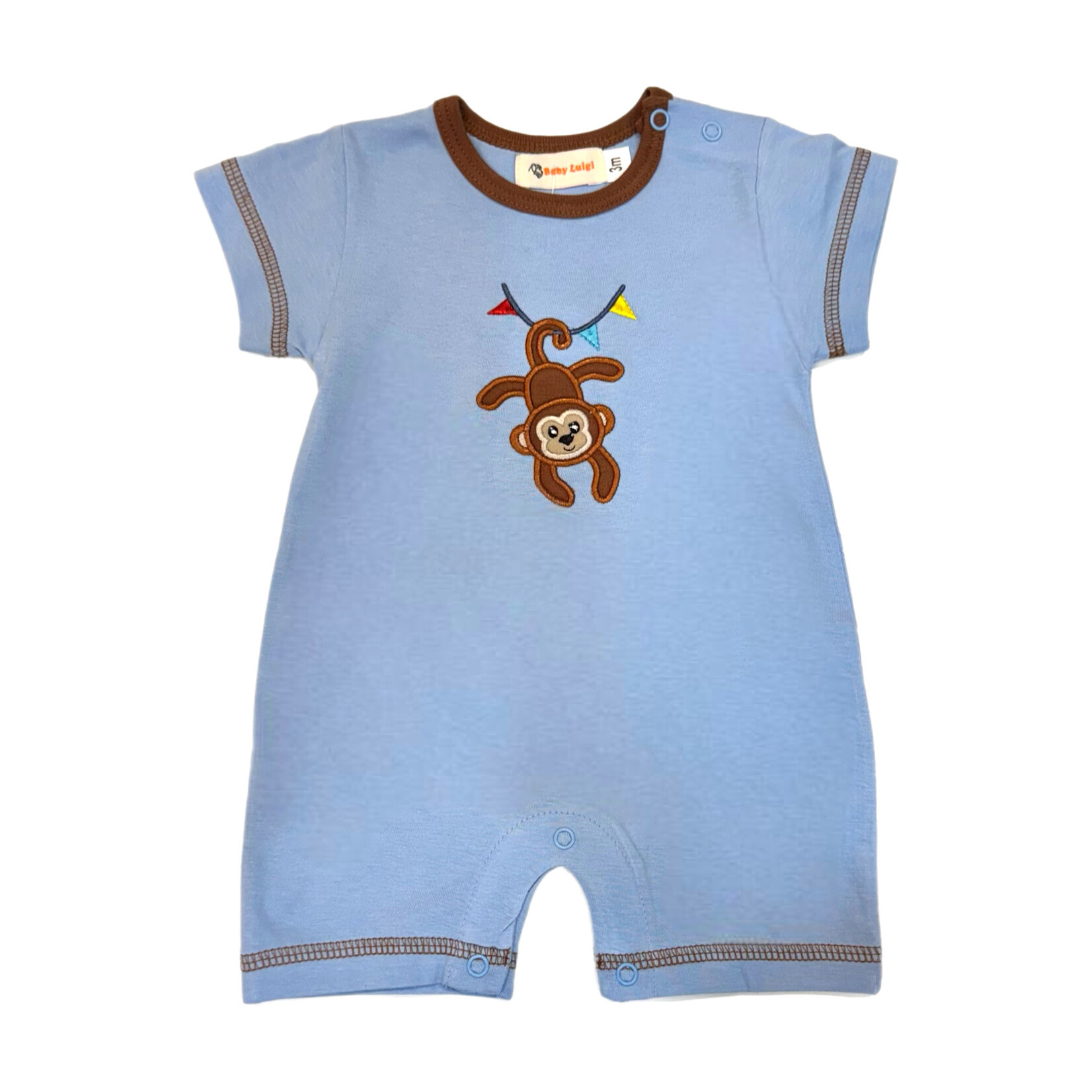 Luigi Kids Blue Monkey Romper
