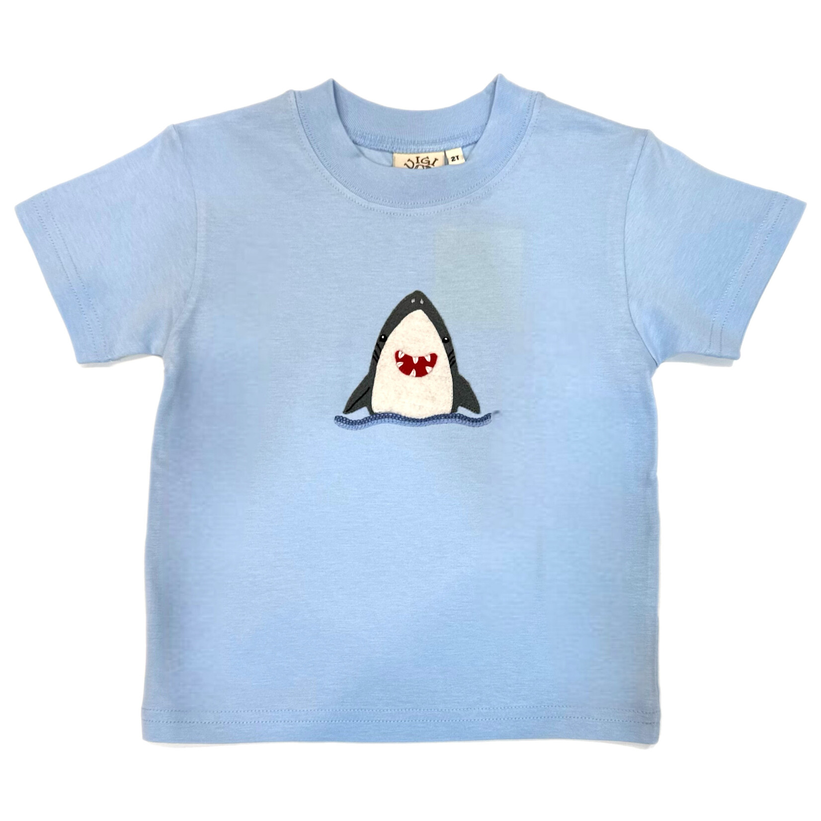 Luigi Kids Blue Smiling Shark SS Shirt