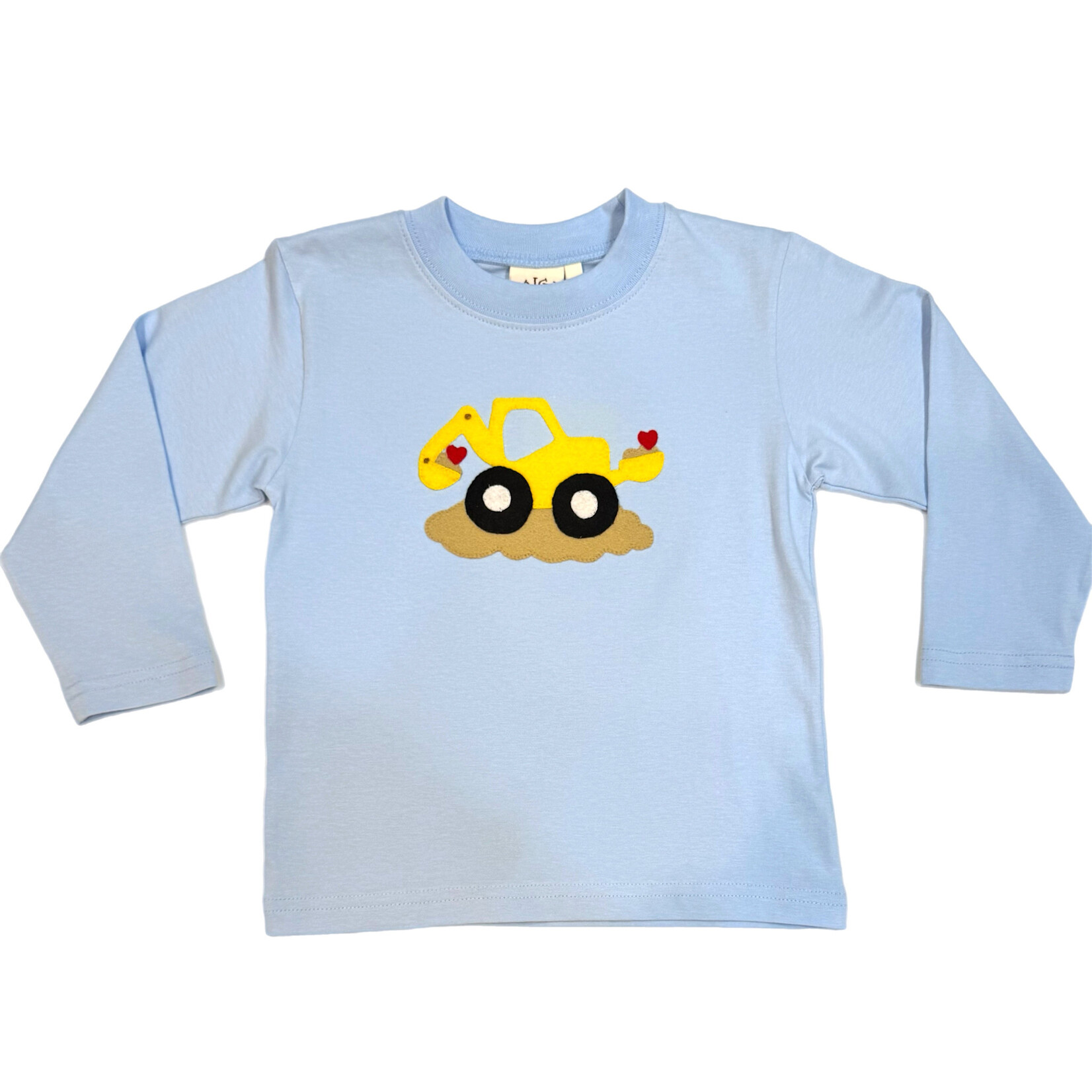 Luigi Kids Blue Backhoe w/Hearts Shirt