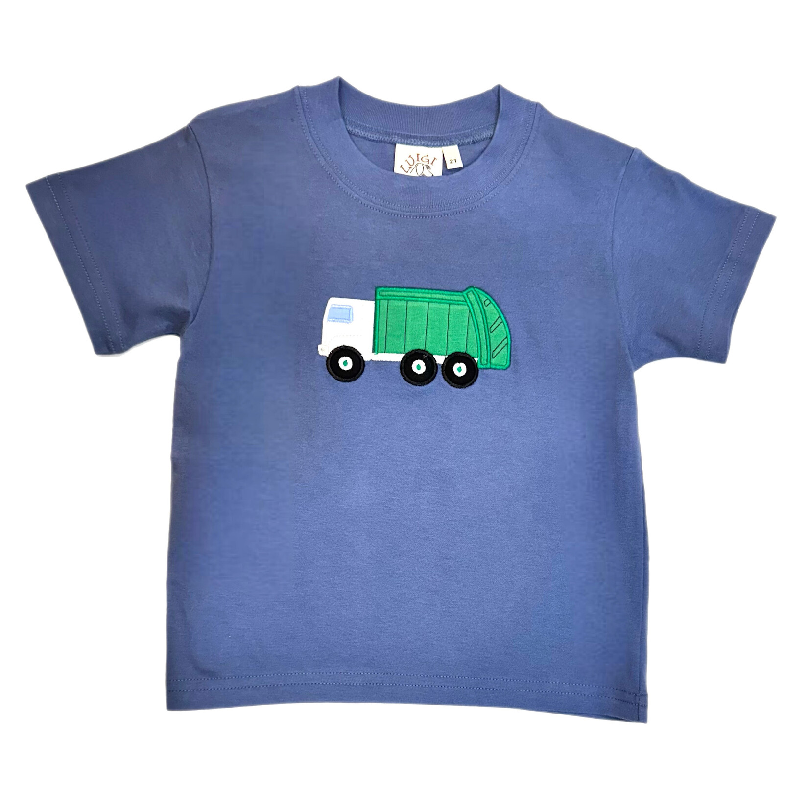 Luigi Kids Steel Blue Garbage Truck SS Shirt