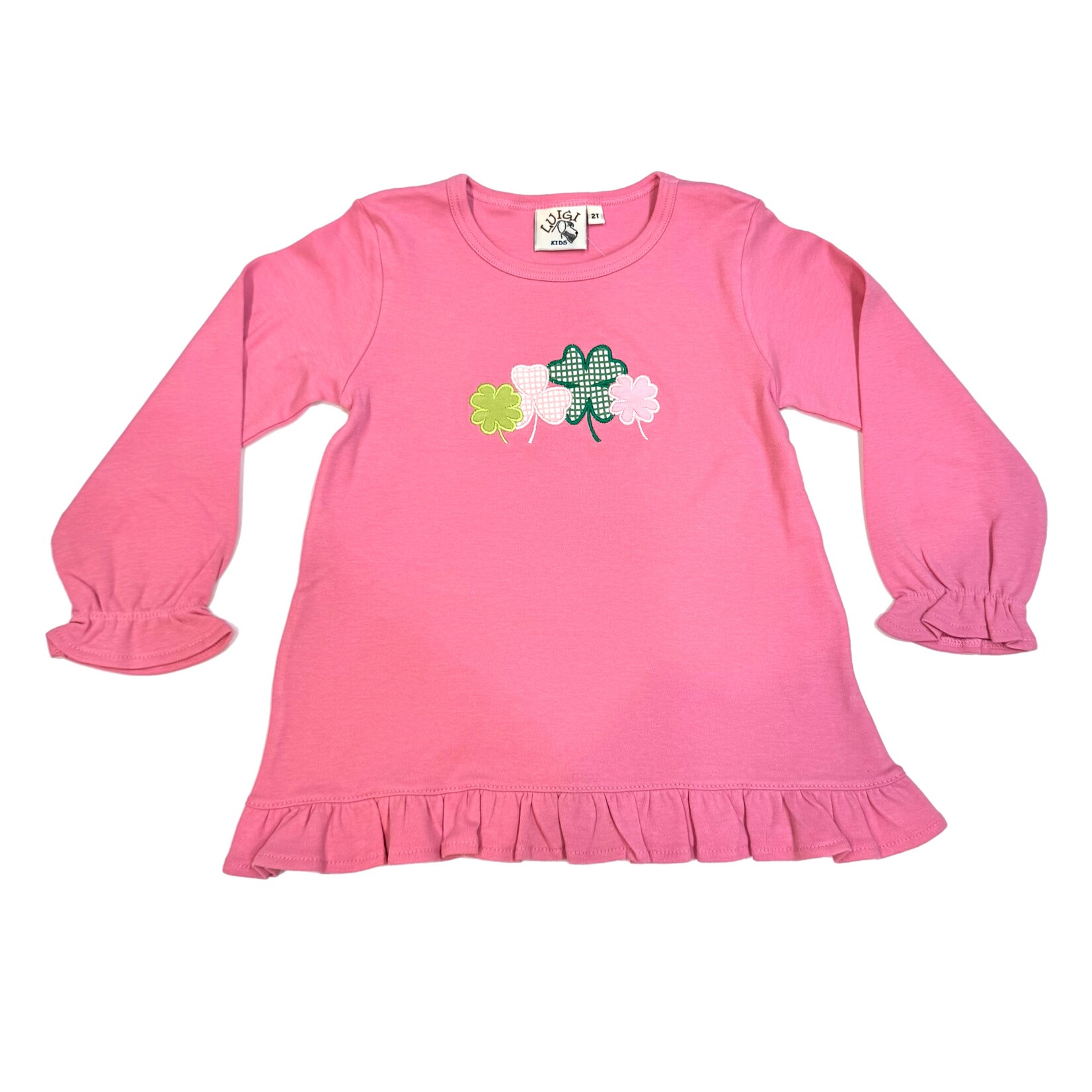 Luigi Kids Shamrock Pink Swing Top