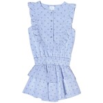 Pleat Jane Dress Blue Dot