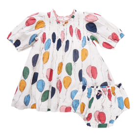 Pink Chicken Balloon Bunches Stevie Dress Set