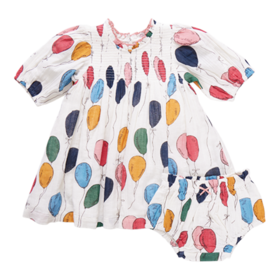 Pink Chicken stevie puff sleeve dress set