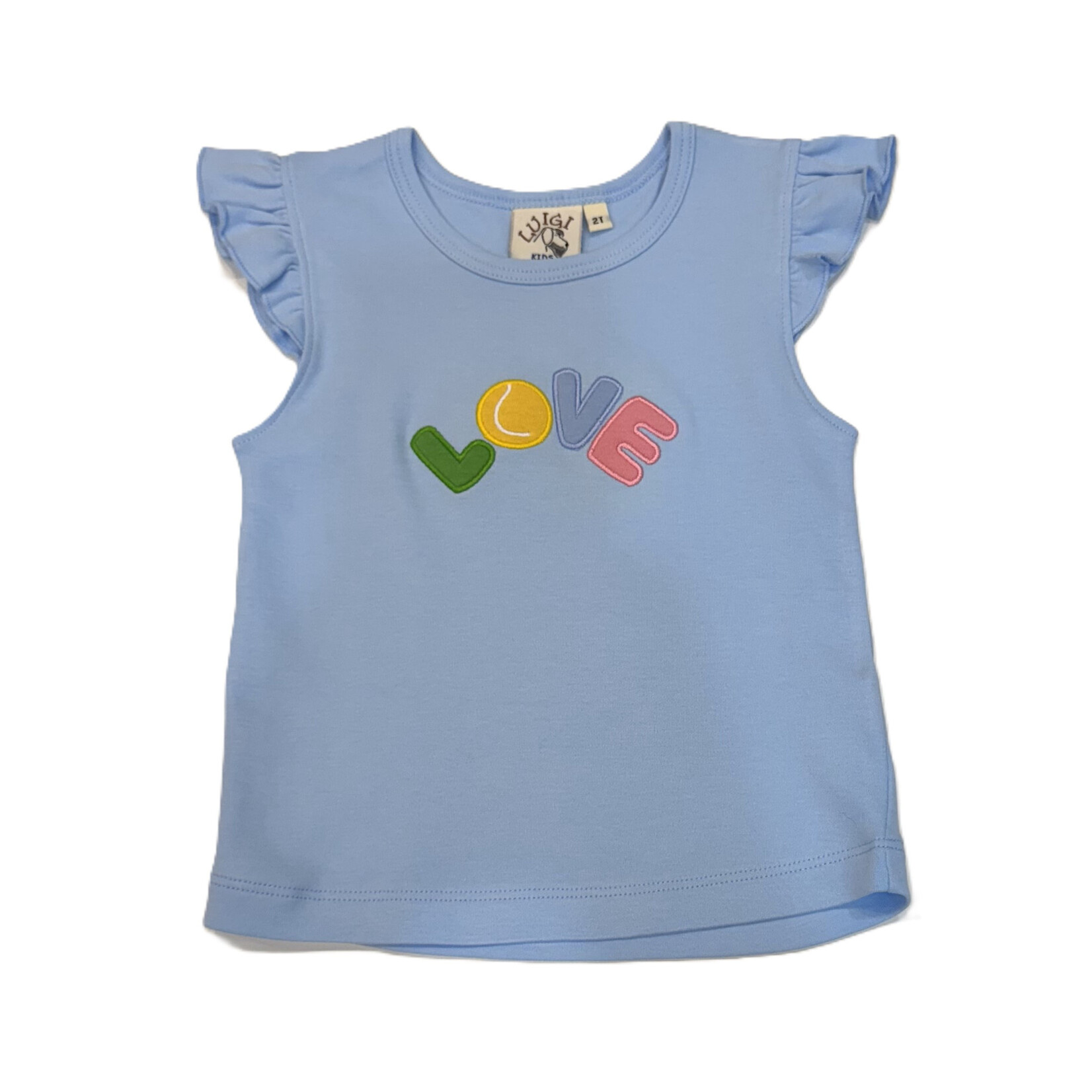 Luigi Kids Blue Tennis LOVE Shirt