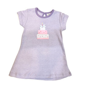 Luigi Kids Lavender Stripe Birthday Cake Dress