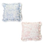 Two's Company BAby Animal Toile Ruffle Pillow