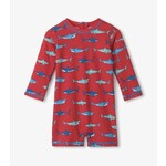 hungry sharks one piece rashguard