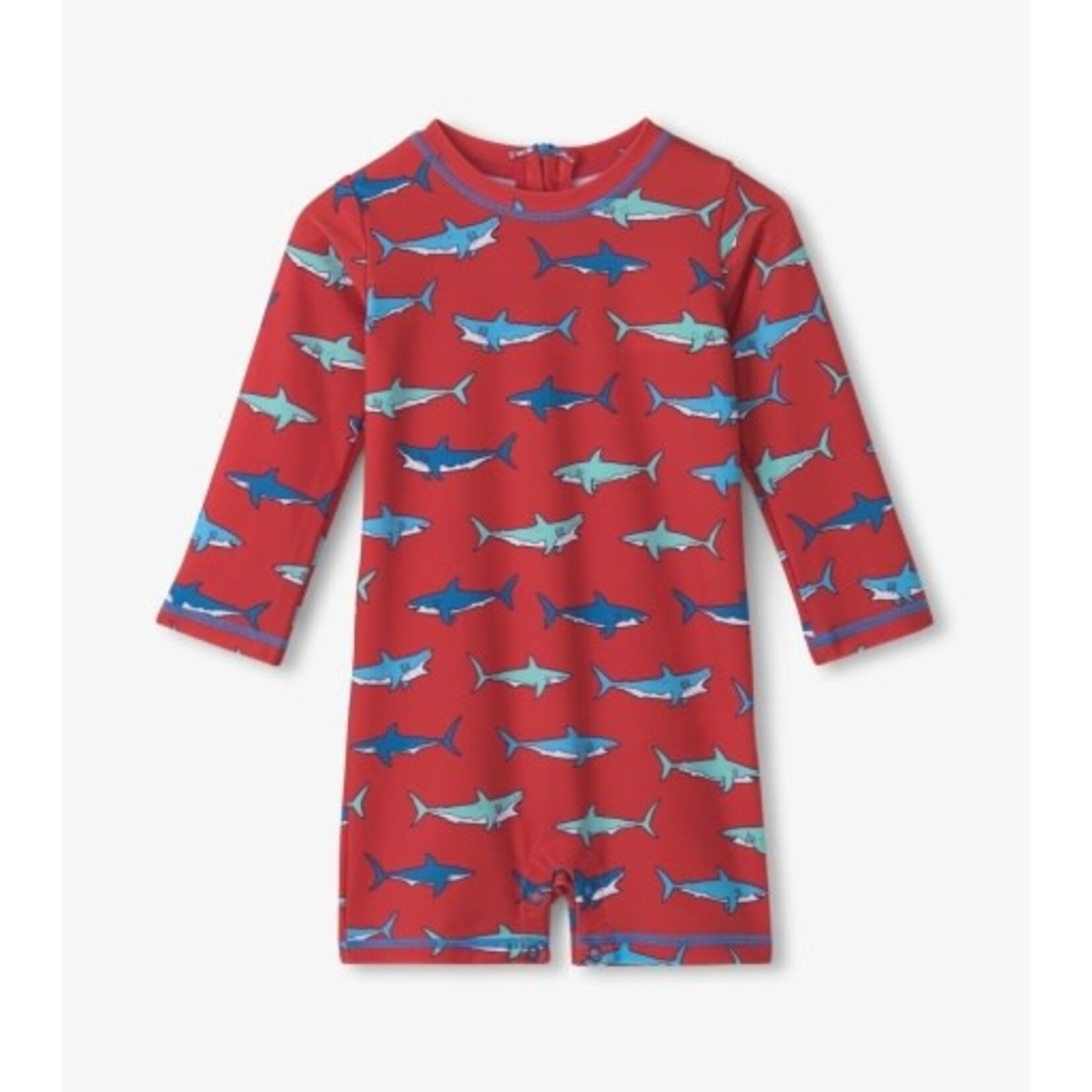 hungry sharks one piece rashguard