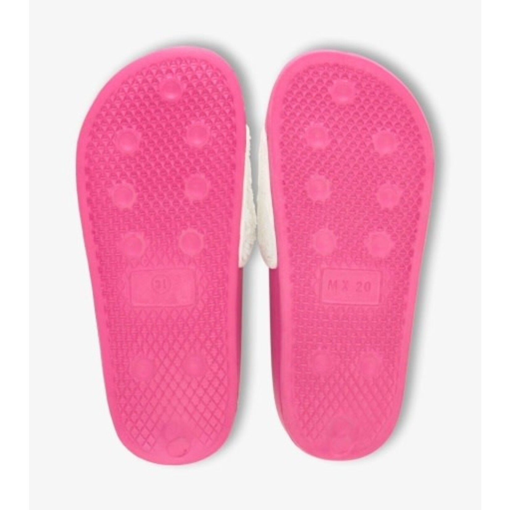 sequin hearts slide on sandals