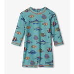 tropical fish one piece rashguard