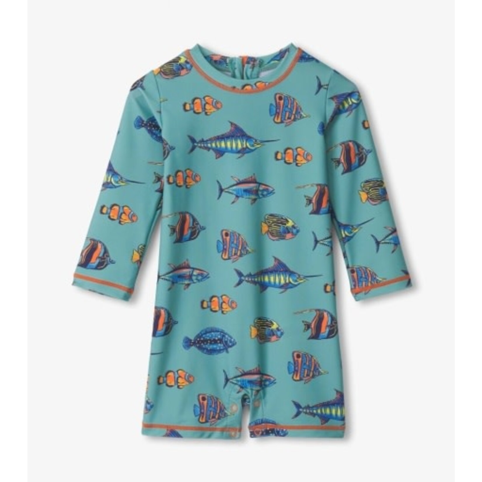 tropical fish one piece rashguard