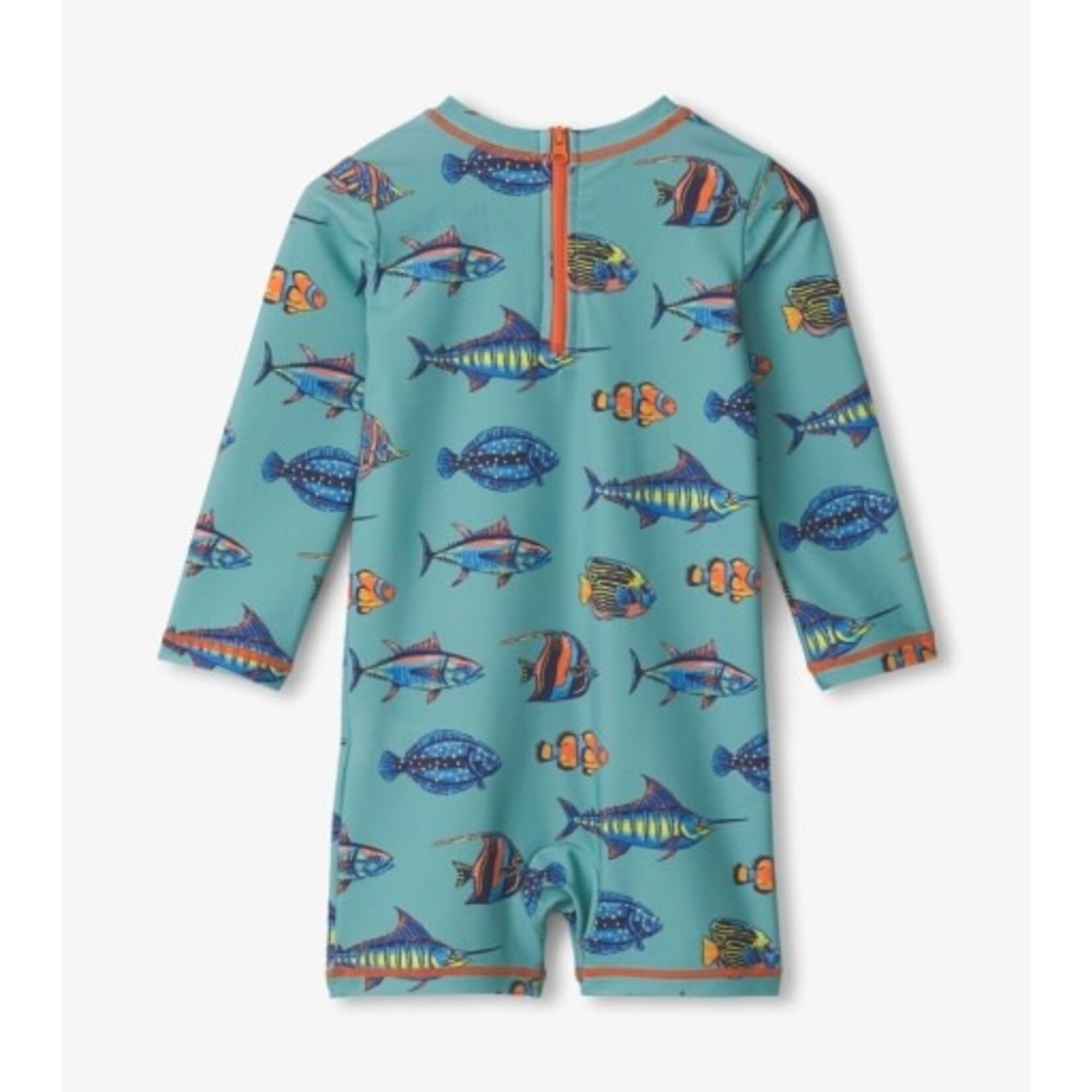 tropical fish one piece rashguard