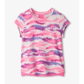 candy ombre mesh trim tee