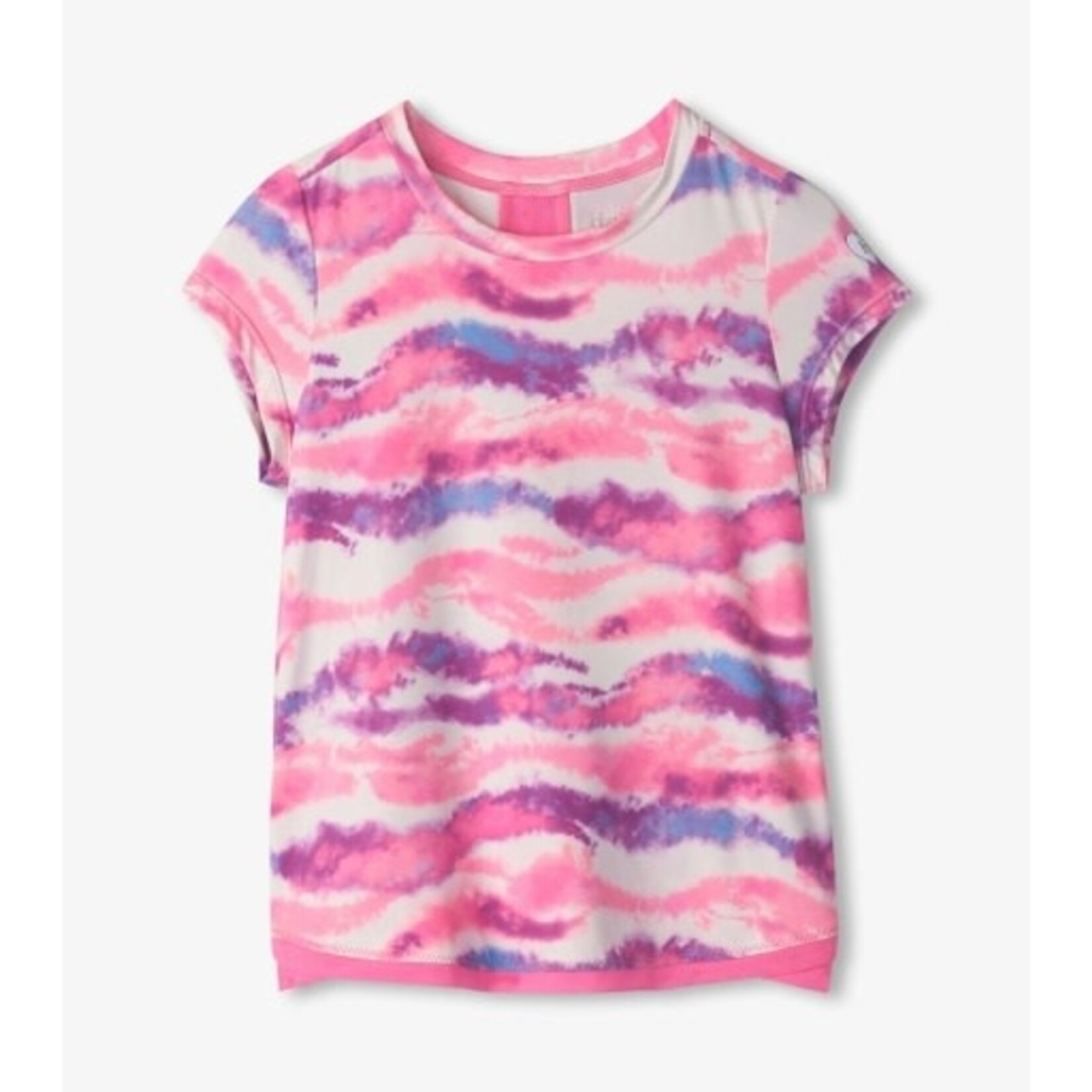 candy ombre mesh trim tee