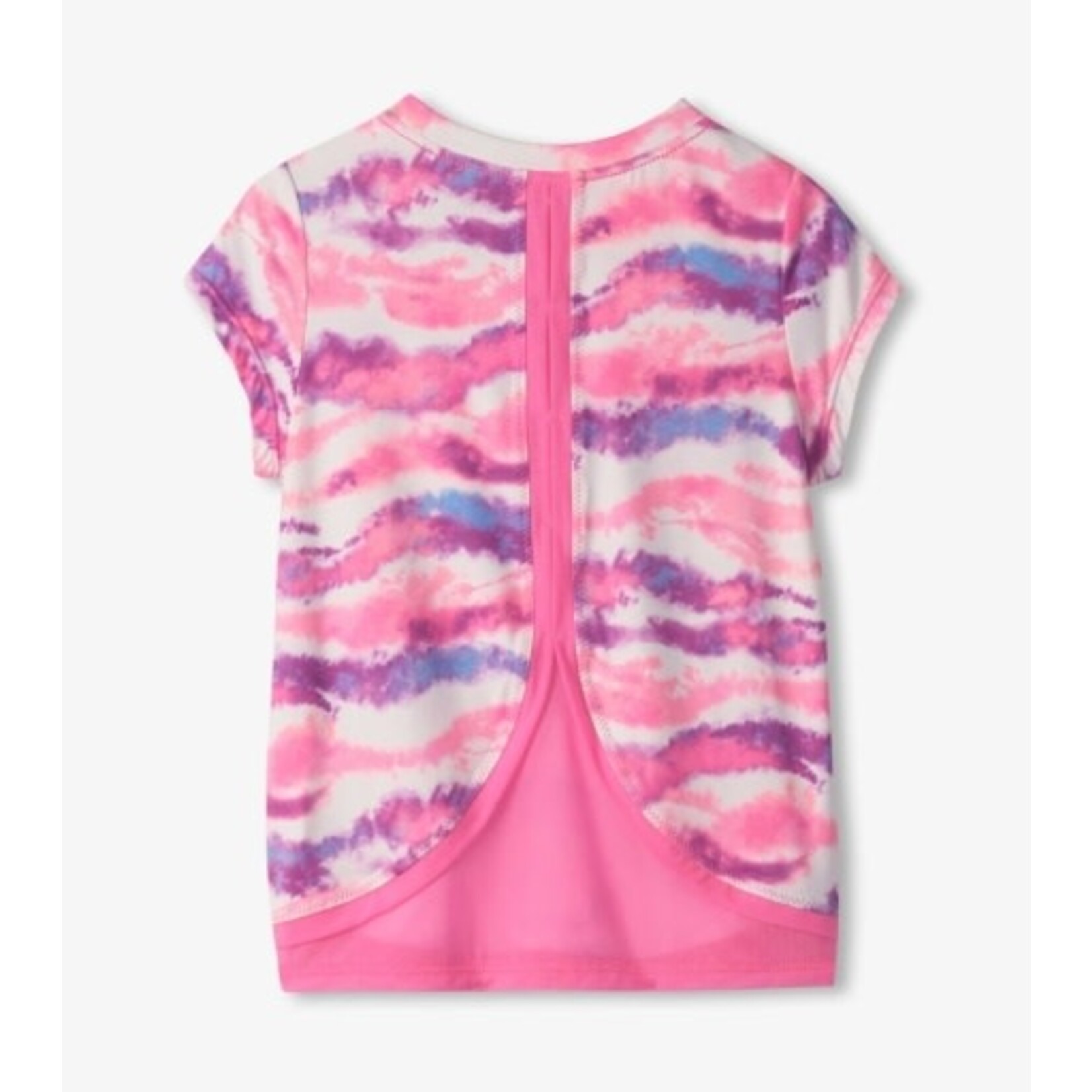 candy ombre mesh trim tee