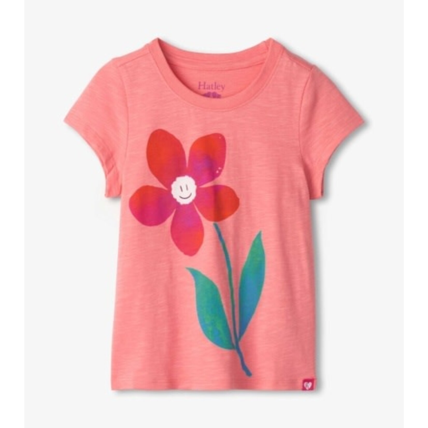 pink daisy graphic tee