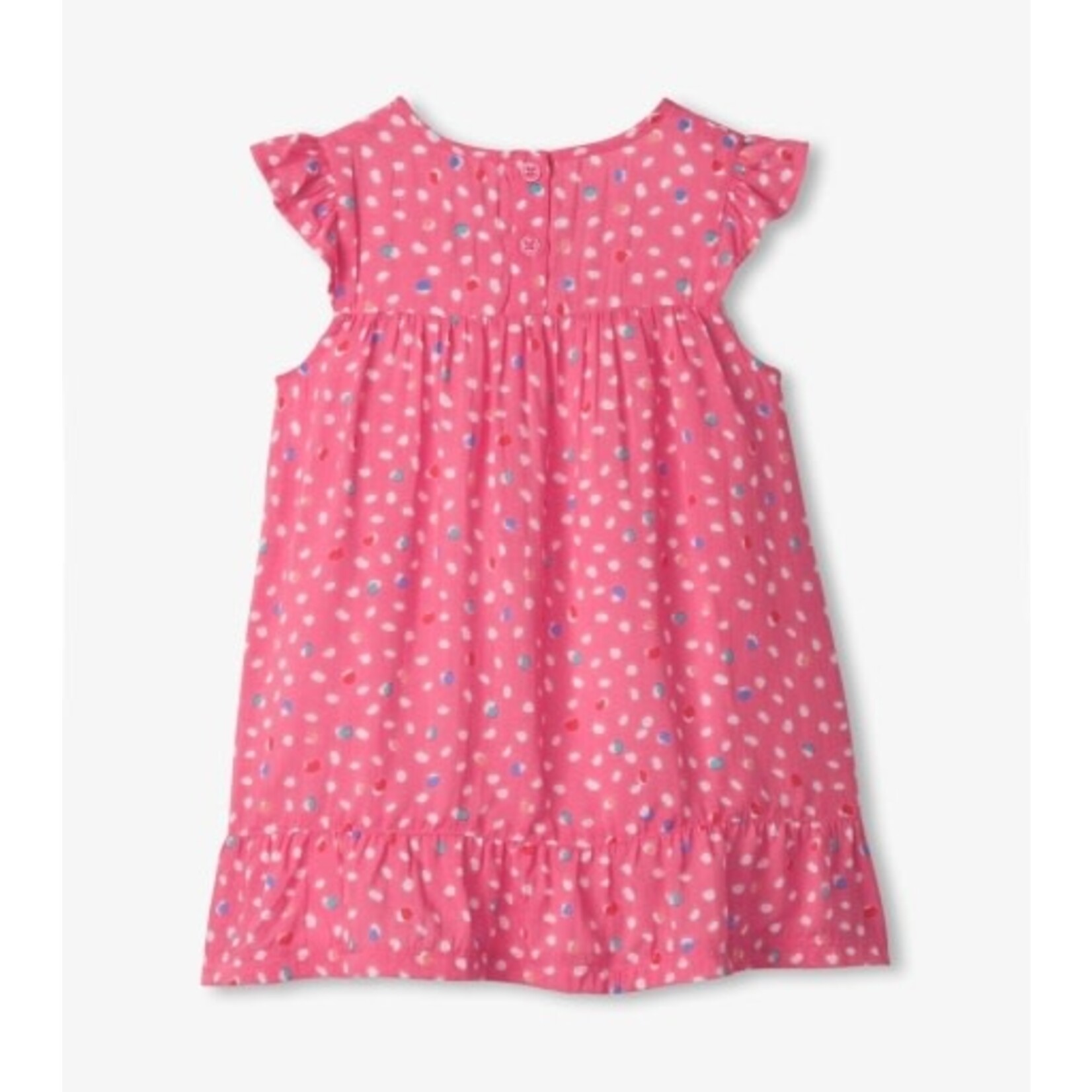 Hatley pink lots of dots dress
