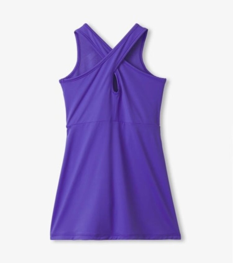 purple opulence active a-line dress