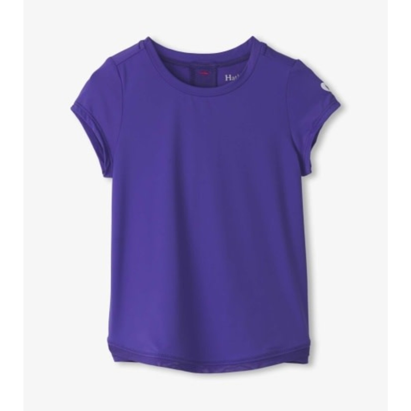 purple opulence mesh trim tee