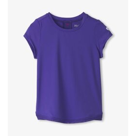 purple opulence mesh trim tee