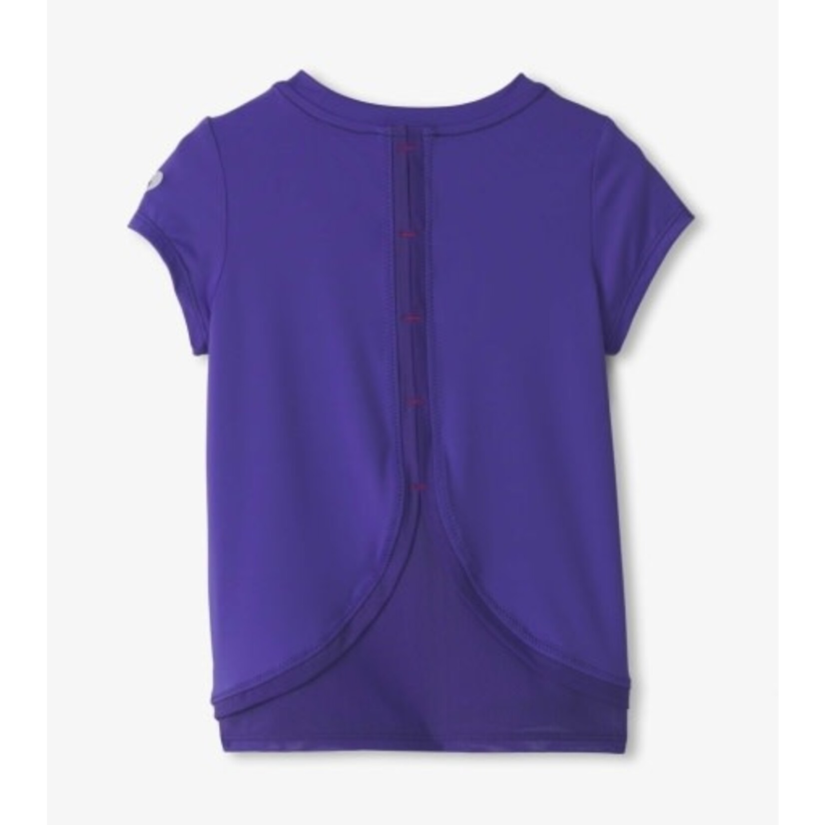 purple opulence mesh trim tee