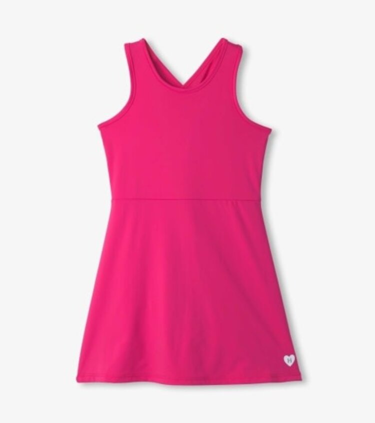 pink yarrow active a-line dress
