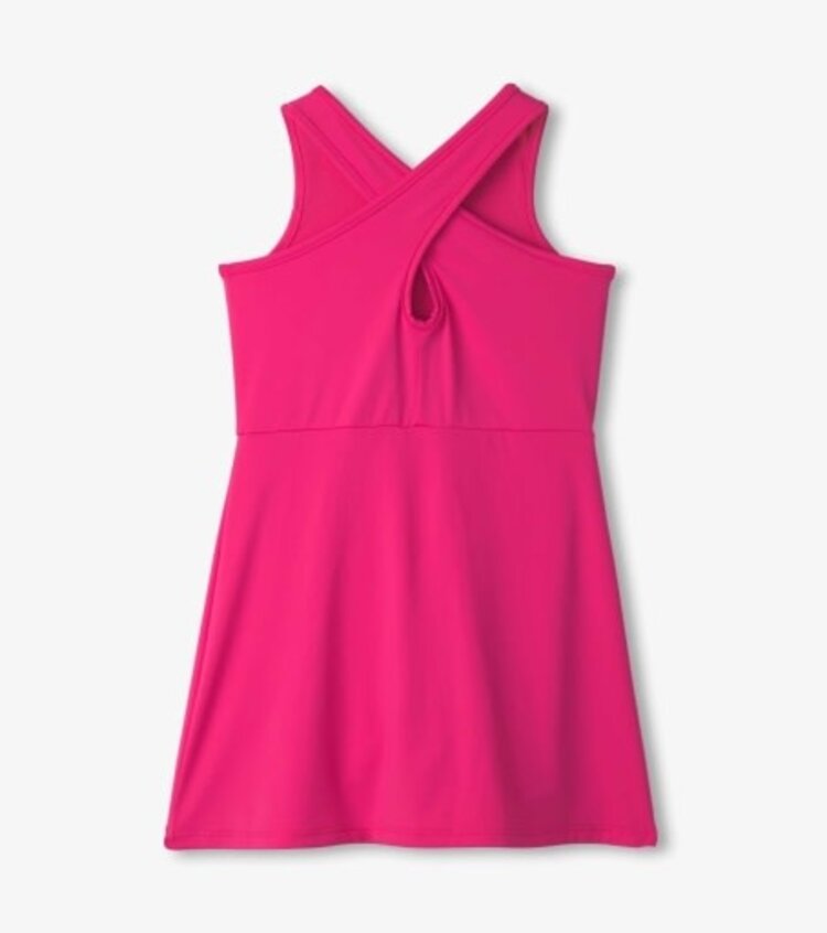 pink yarrow active a-line dress