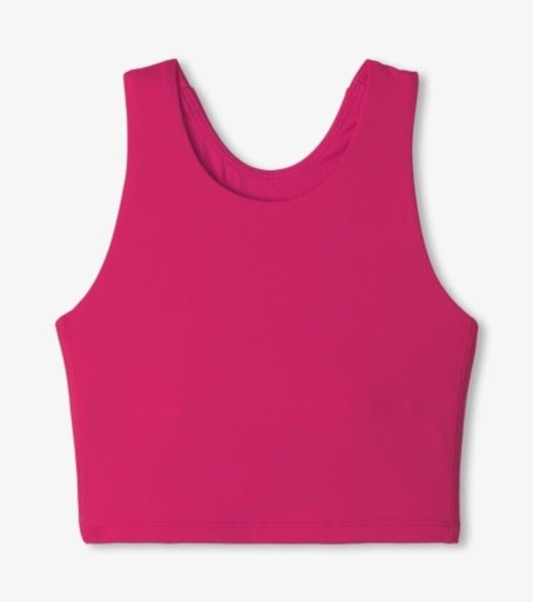 pink yarrow tank with built in bra
