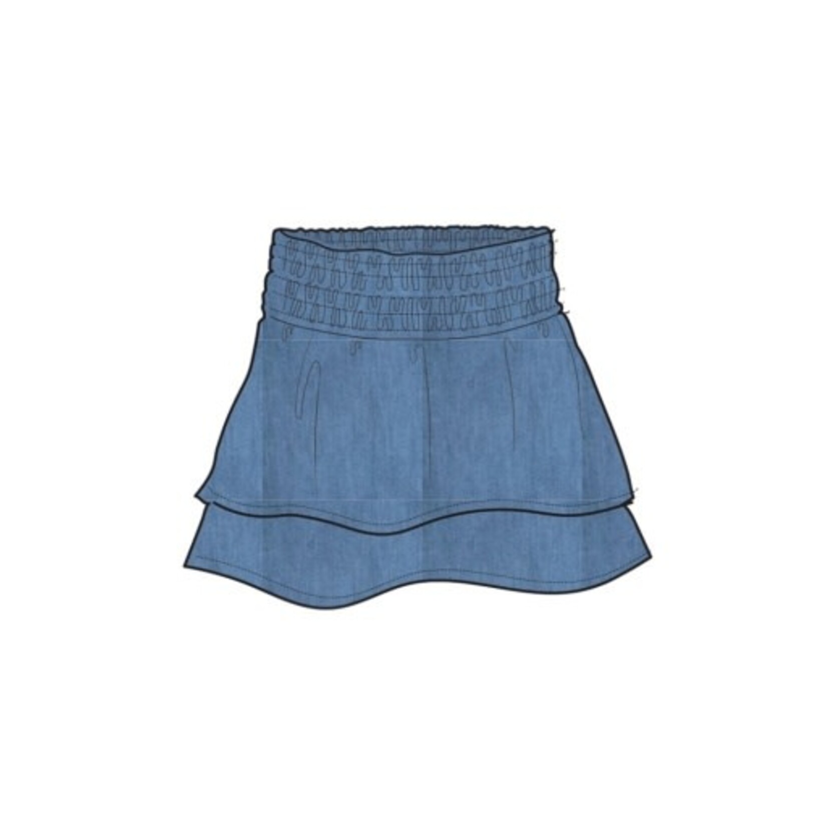 Hatley tencel smocked skirt